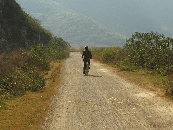 we biked through the countryside