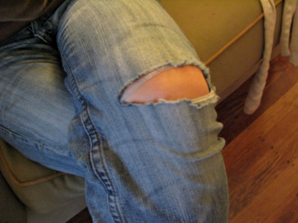 My favorite jeans couldn't take it any more