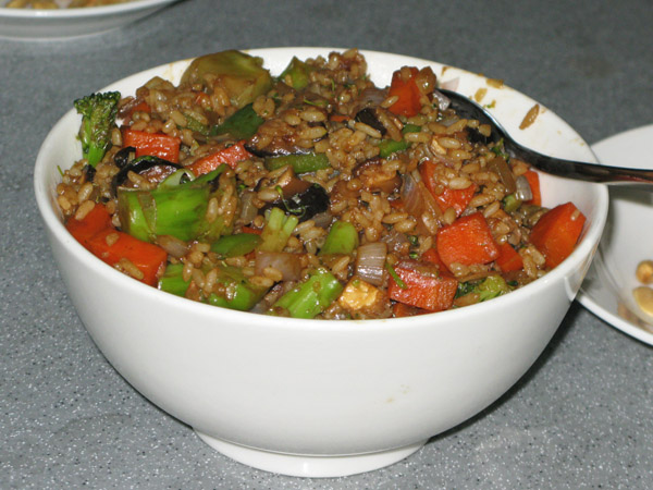 Of course, the best food can be found in our kitchen!! We actually eat at home almost every weeknight and it typically consists of rice, vegetables and dumplings. Fresh and tasty.