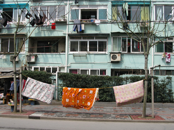 Bedspreads on the Sidewalks