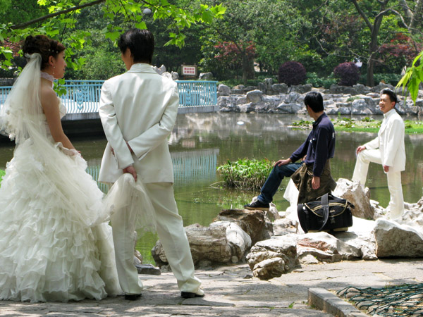 Whenever there is good weather in Shanghai we see photo crews.