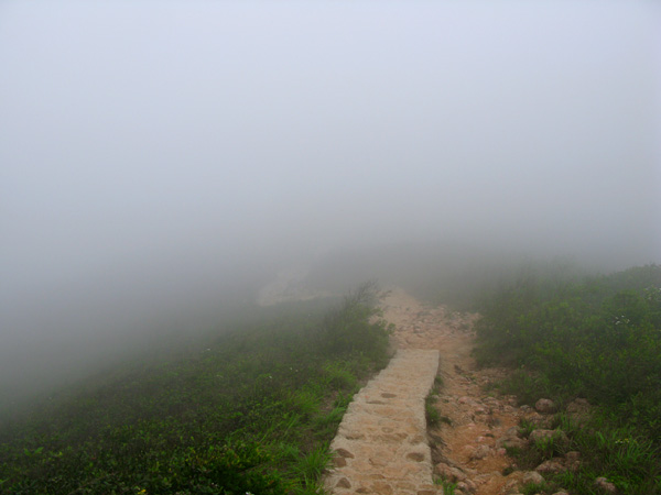 Walking in a cloud