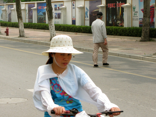 Bicycle sun protection