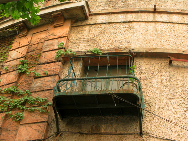 Juliet Balcony of an abandoned building