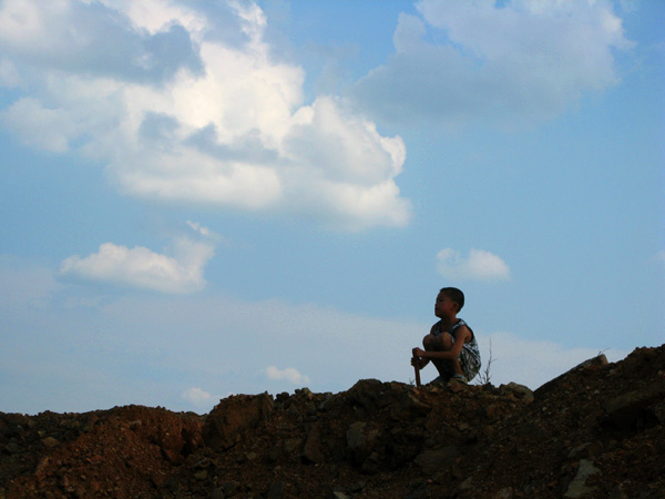 Little Boy in Thought