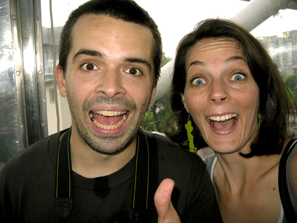 Nik and I at the top of the Ferris Wheel