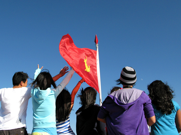 A few of my students basking in the sun of Yunnan