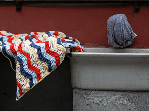 Crocheted Ripple Blanket