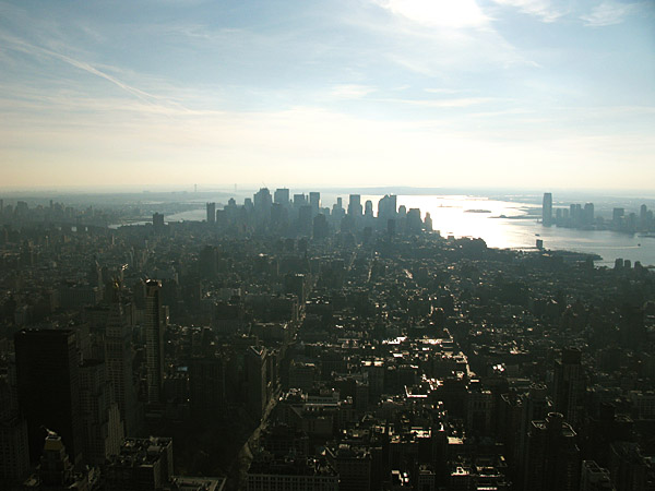 Downtown with the Statue of Liberty