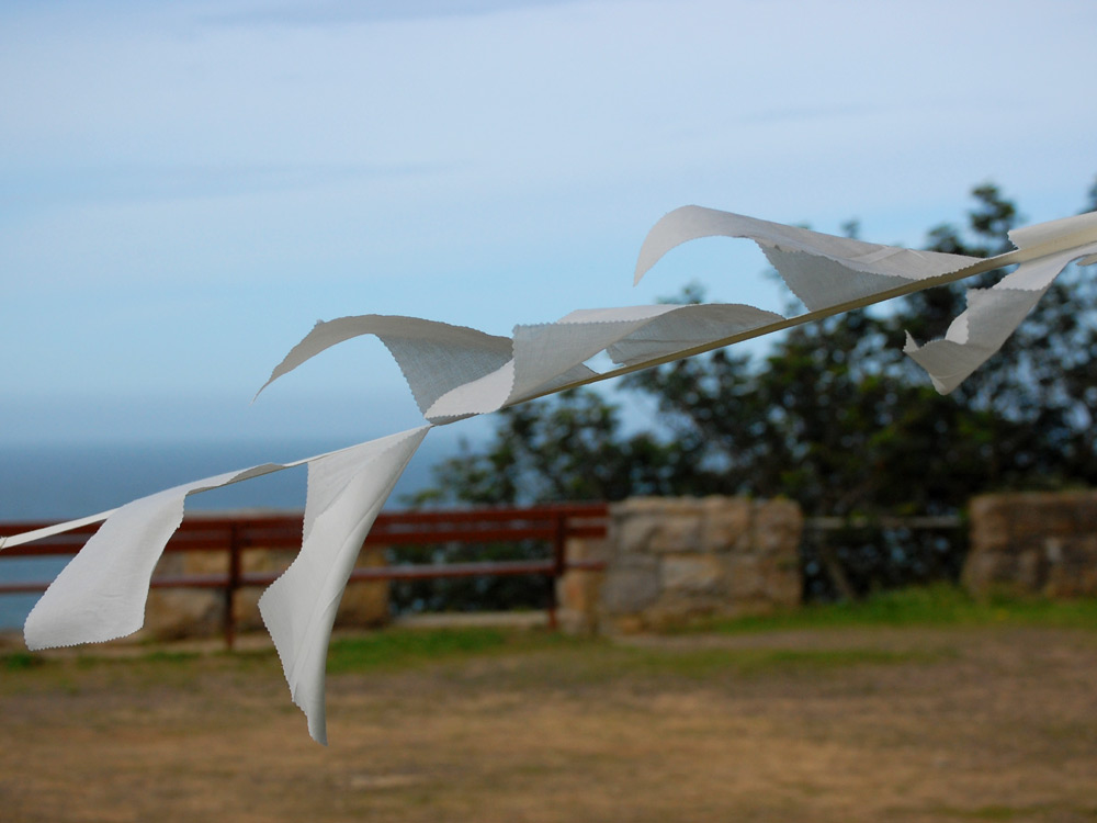 White Wedding Prayer Flags