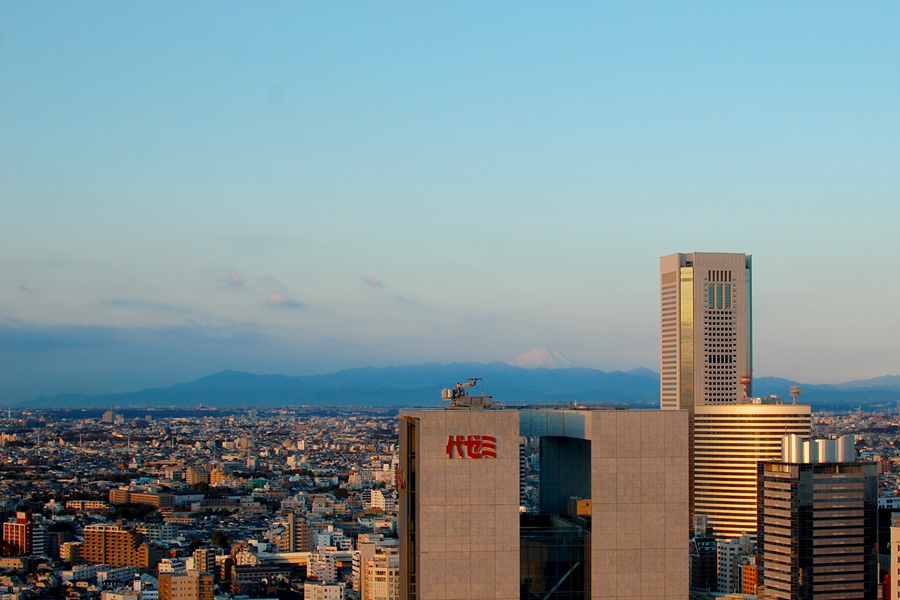 Our view of Mt Fuji