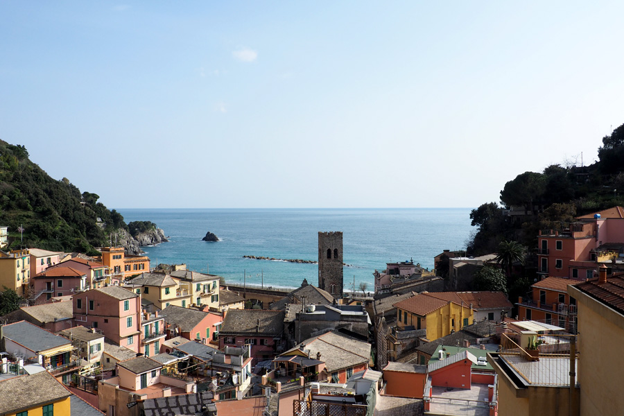 Our view from Manuel's Guesthouse in Monterosso