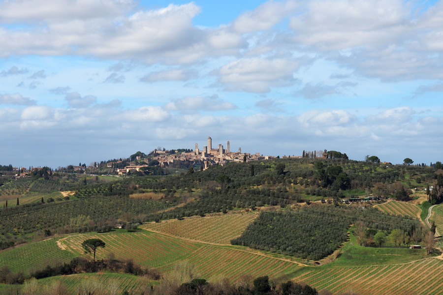 San Gimignano - A town with towers dating from the 13th-14th centuries 