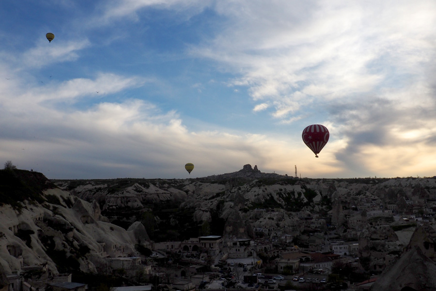 Hot Air Balloons at sunset