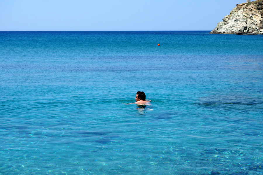 It's amazing to swim in water this blue