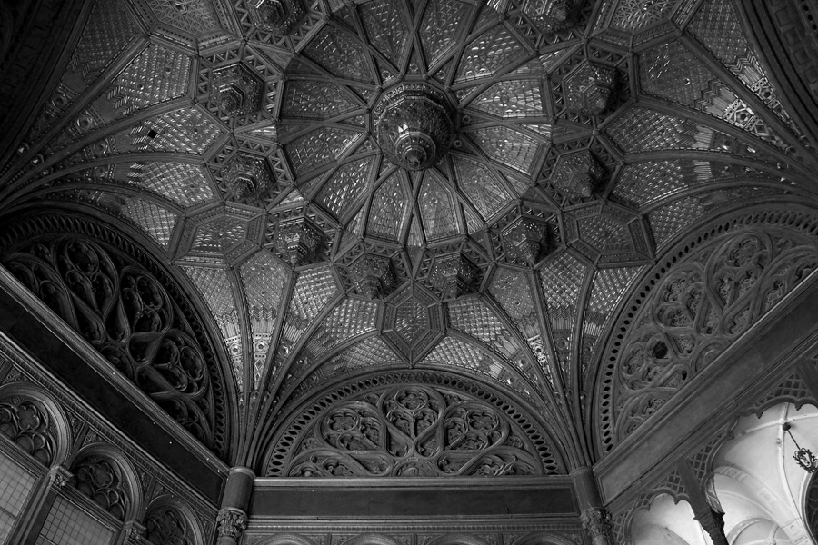 Wood ceiling of a bygone era