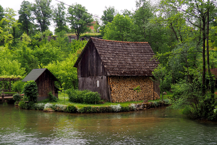 Based on the wood storage in this region, I assume that all buildings are heated with wood stoves