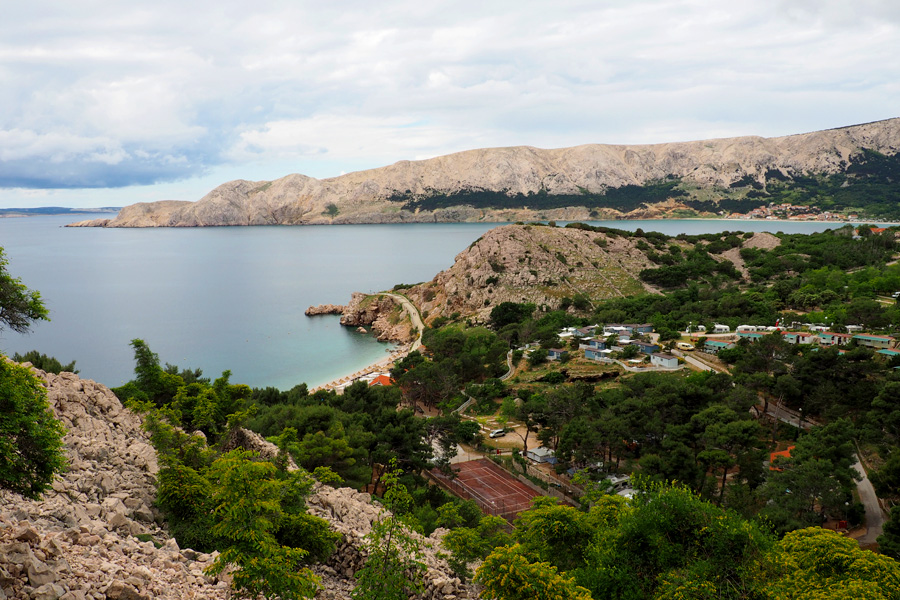 The southeastern tip of Krk Island