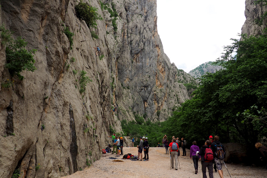 Paklenica rock climbing