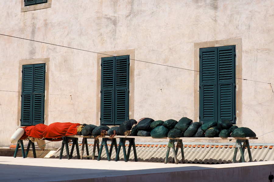 Fishing nets wrapped and ready