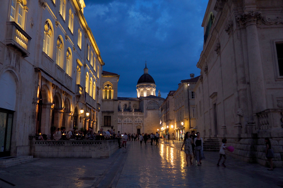 Dubrovnik Cathedral in the distance