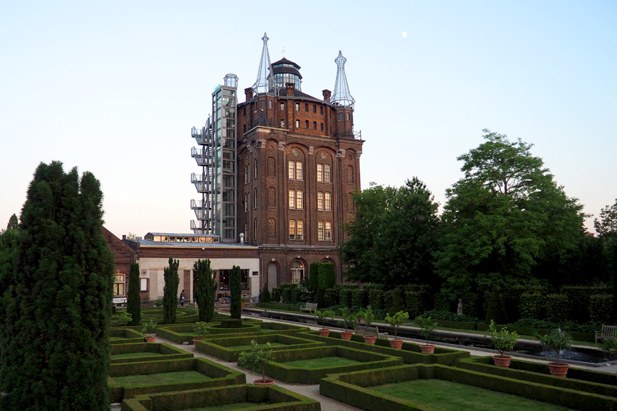 The water tower from the Italian Garden