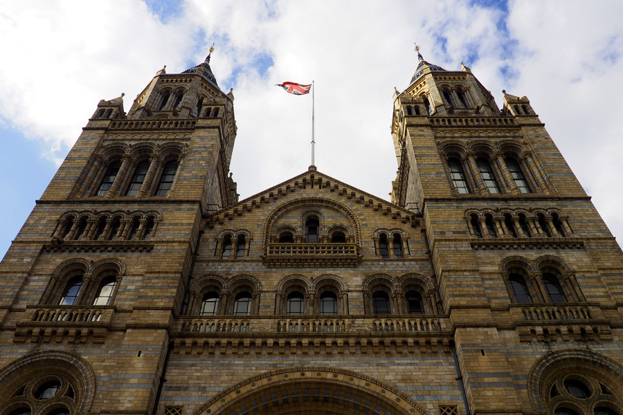 The Union Jack flying